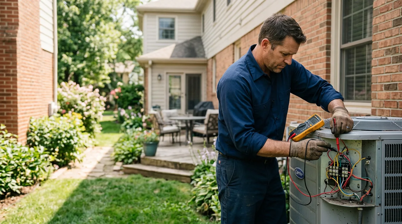 HVAC technician working near Saucier, MS